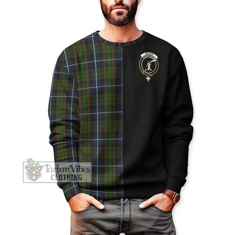 McRae Hunting Tartan Sweatshirt with Family Crest and Half Of Me Style
