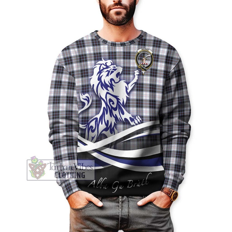 McRae Dress Modern Tartan Sweatshirt with Alba Gu Brath Regal Lion Emblem