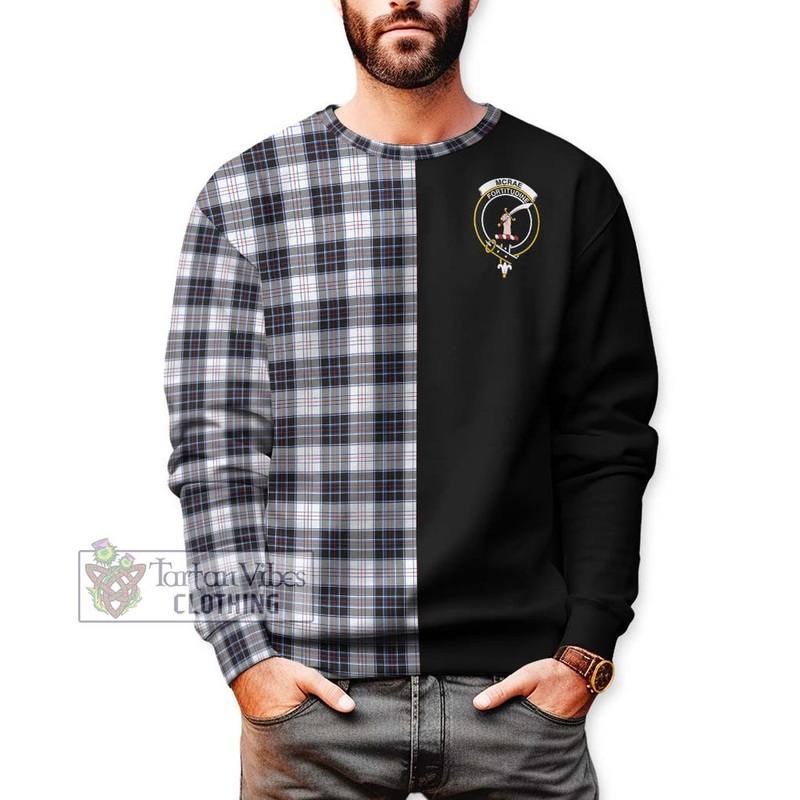 McRae Dress Modern Tartan Sweatshirt with Family Crest and Half Of Me Style