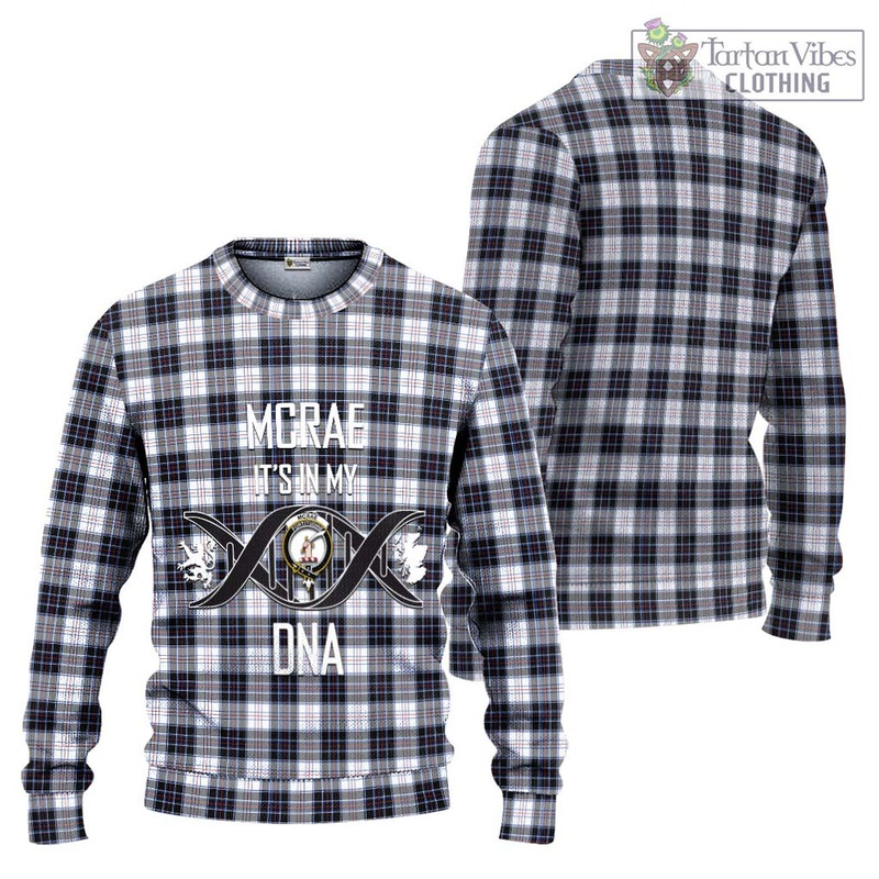 McRae Dress Modern Tartan Ugly Sweater with Family Crest DNA In Me Style