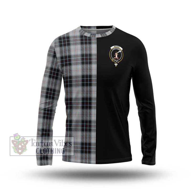 McRae Dress Tartan Long Sleeve T-Shirt with Family Crest and Half Of Me Style