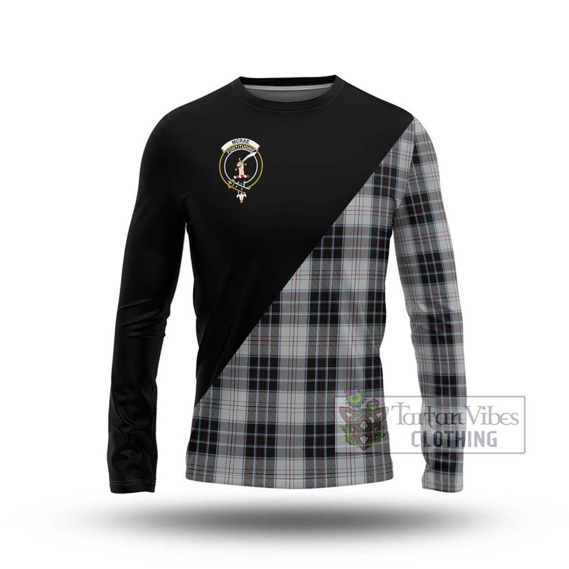 McRae Dress Tartan Long Sleeve T-Shirt with Family Crest and Military Logo Style