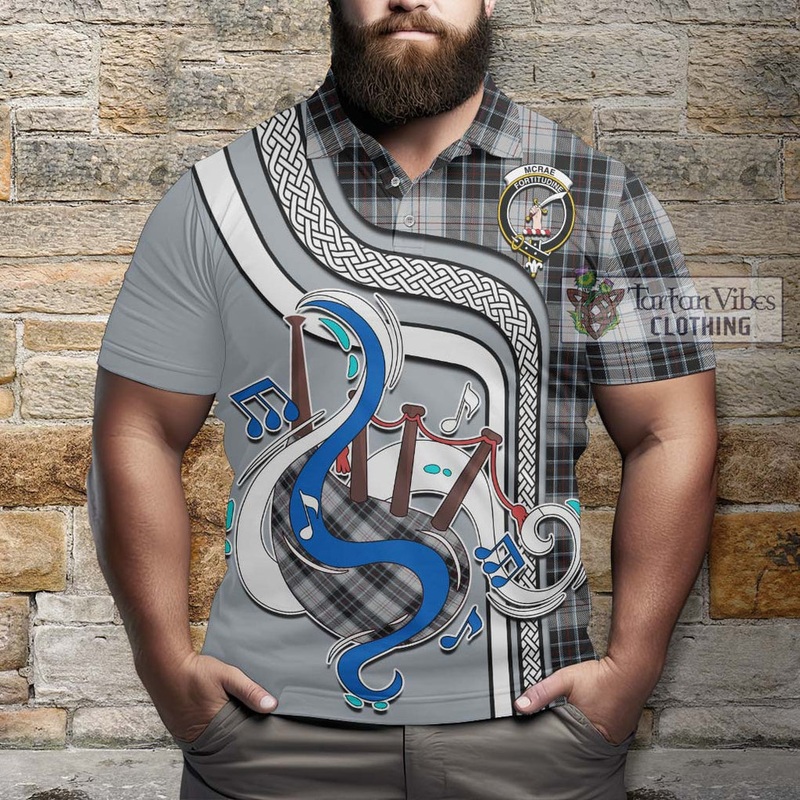 McRae Dress Tartan Polo Shirt with Epic Bagpipe Style