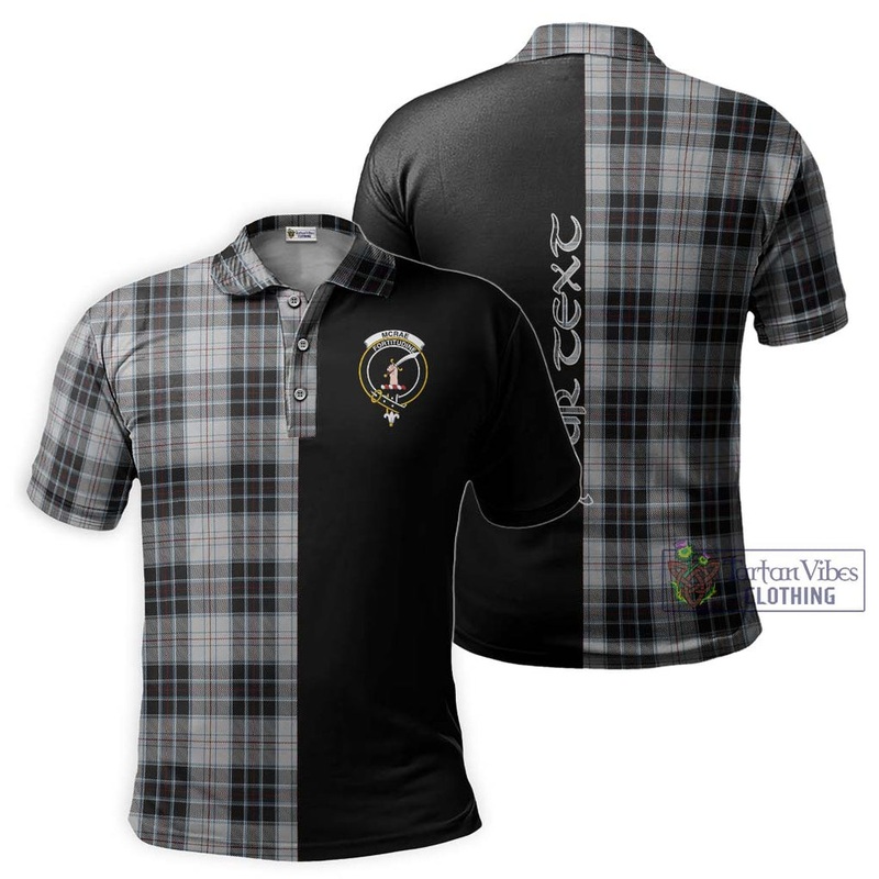 McRae Dress Tartan Polo Shirt with Family Crest and Half Of Me Style
