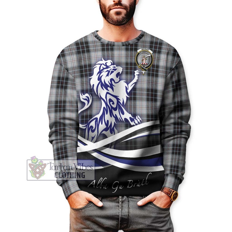McRae Dress Tartan Sweatshirt with Alba Gu Brath Regal Lion Emblem