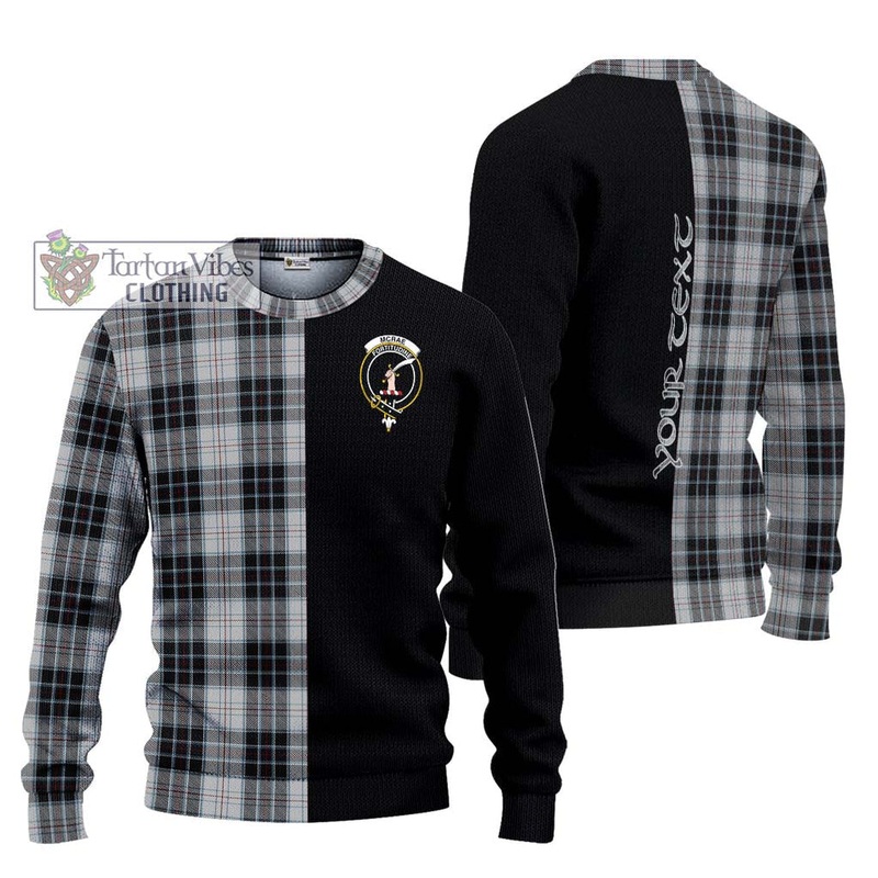 McRae Dress Tartan Ugly Sweater with Family Crest and Half Of Me Style