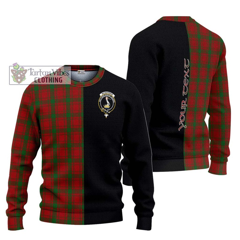 McQueary Tartan Ugly Sweater with Family Crest and Half Of Me Style