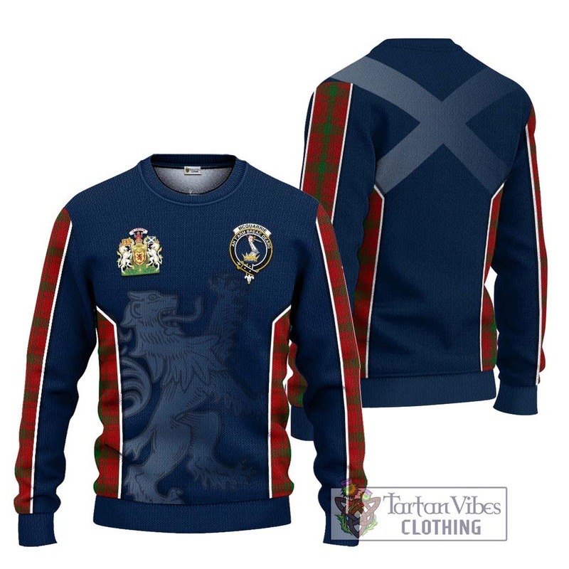 McQueary Tartan Ugly Sweater with Family Crest and Lion Rampant Vibes Sport Style
