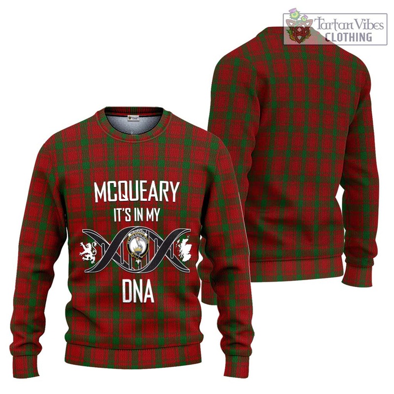 McQueary Tartan Ugly Sweater with Family Crest DNA In Me Style